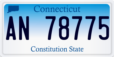 CT license plate AN78775
