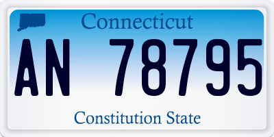CT license plate AN78795