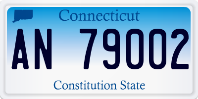 CT license plate AN79002