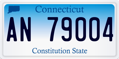 CT license plate AN79004