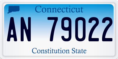 CT license plate AN79022