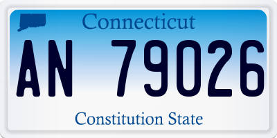 CT license plate AN79026