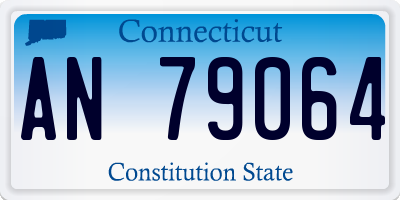 CT license plate AN79064