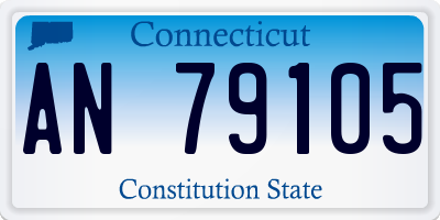 CT license plate AN79105
