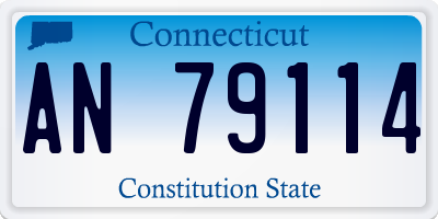 CT license plate AN79114