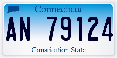 CT license plate AN79124