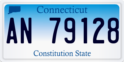 CT license plate AN79128