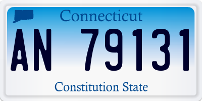 CT license plate AN79131