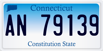 CT license plate AN79139