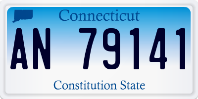 CT license plate AN79141