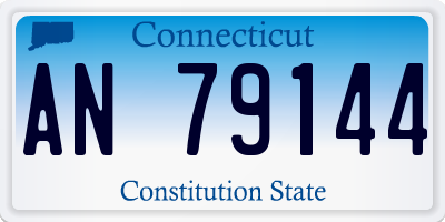 CT license plate AN79144