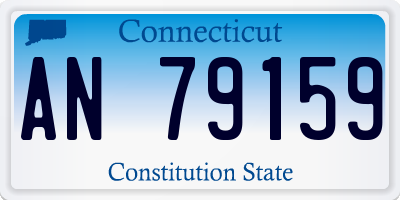 CT license plate AN79159