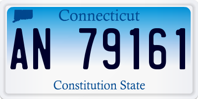 CT license plate AN79161