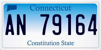 CT license plate AN79164