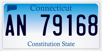 CT license plate AN79168