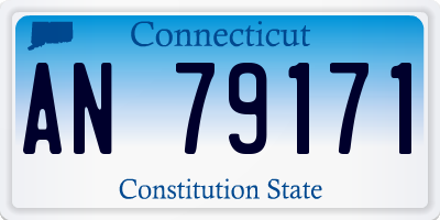 CT license plate AN79171