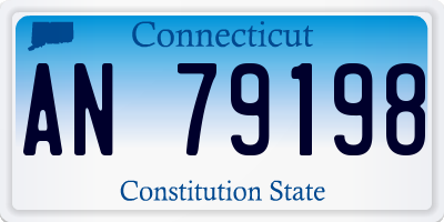 CT license plate AN79198