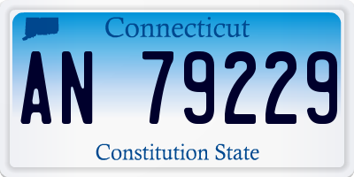 CT license plate AN79229