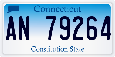 CT license plate AN79264
