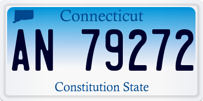 CT license plate AN79272
