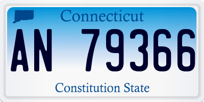 CT license plate AN79366