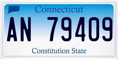 CT license plate AN79409