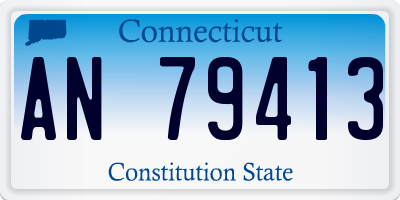CT license plate AN79413
