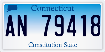 CT license plate AN79418