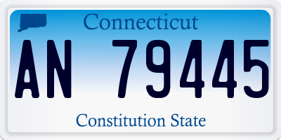 CT license plate AN79445