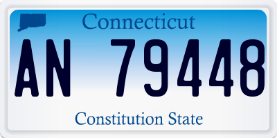 CT license plate AN79448