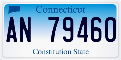 CT license plate AN79460