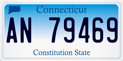 CT license plate AN79469