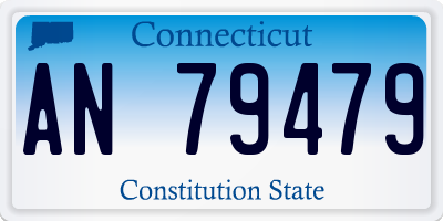 CT license plate AN79479