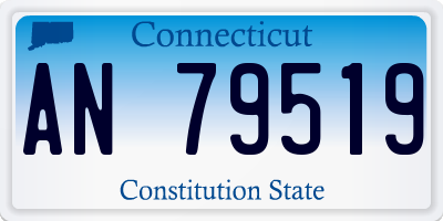 CT license plate AN79519