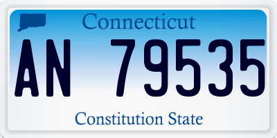 CT license plate AN79535