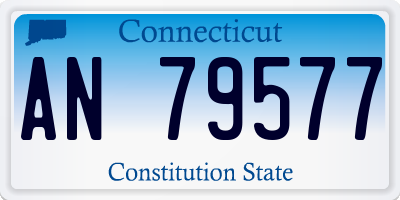 CT license plate AN79577