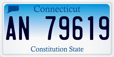 CT license plate AN79619