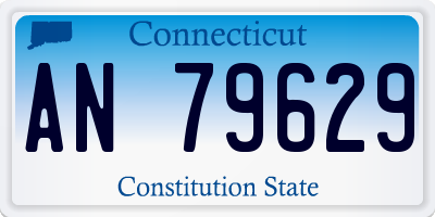 CT license plate AN79629