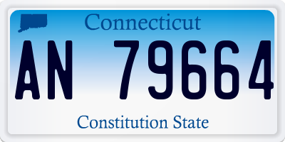 CT license plate AN79664