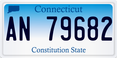 CT license plate AN79682