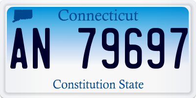 CT license plate AN79697