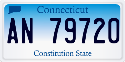 CT license plate AN79720