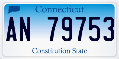 CT license plate AN79753