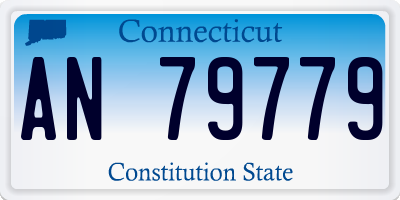 CT license plate AN79779