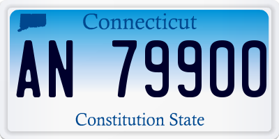 CT license plate AN79900