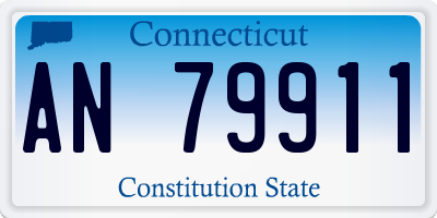 CT license plate AN79911