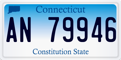 CT license plate AN79946