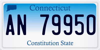 CT license plate AN79950