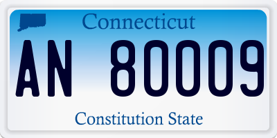 CT license plate AN80009