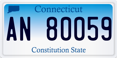 CT license plate AN80059